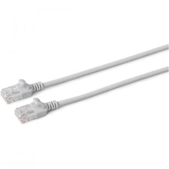 Microconnect Grey Slimline Cat6a Ethernet Cable 0.25m