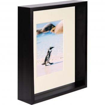 8x10 Black 3D Deep Box Frame with 4x6 Opening