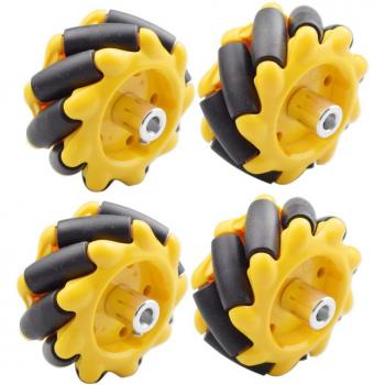 Ruedas Mecanum 60 mm 5 kg para Chasis DIY Robot
