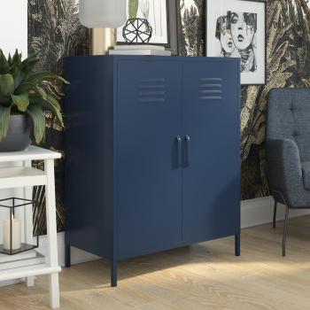 Bradford 2 Door Navy Metal Storage Cabinet