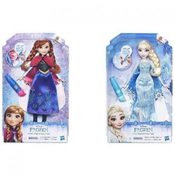 Bambola Elsa o Anna con Mantello Cambia Colore