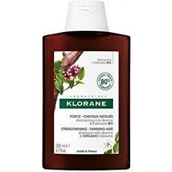KLORANE FORCE SHAMPOING QUININE-EDELWEISS BIO 200ML