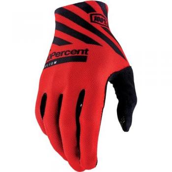 Guanti Celium 100% Bicicletta Nero Rosso (M)
