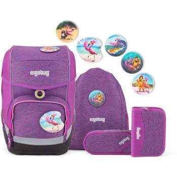 Ergobag Cubo MIXMAX Edition Insel HoppBär Schulranzen-Set 5 Tlg