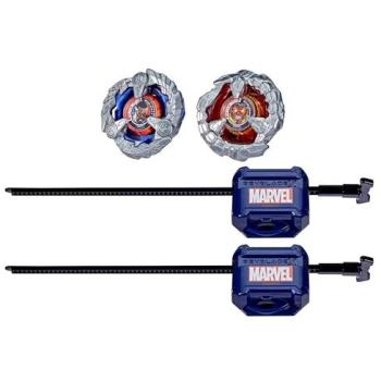 Ensemble de Toupies Beyblade X Captain America et Red Hulk
