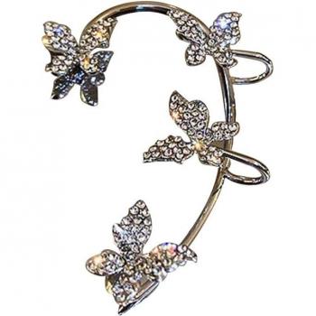 Boucles d'oreilles clip papillon pour fille