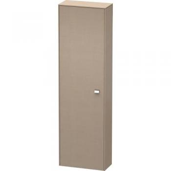 Duravit Armoire haute Brioso – 177,05 cm x 24 cm – lin – porte unique – poignée chromée