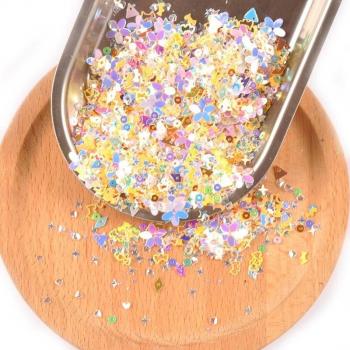 10g Glitzer Pailletten für Bastelarbeiten