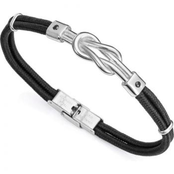 Pulsera Viceroy de hombre Heat de nailon negra con tornillos Ip negro