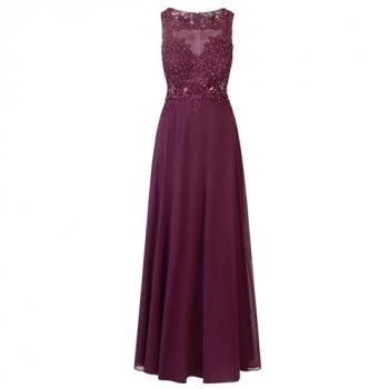 Apart Abendkleid mit Tüll-Einsatz