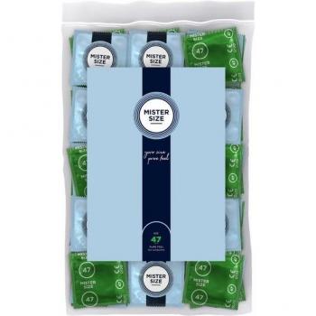 Pack Mister Size 47 mm Préservatifs – 100 exemplaires