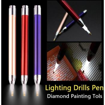 Herramienta de perforación para pintura de diamantes con luz