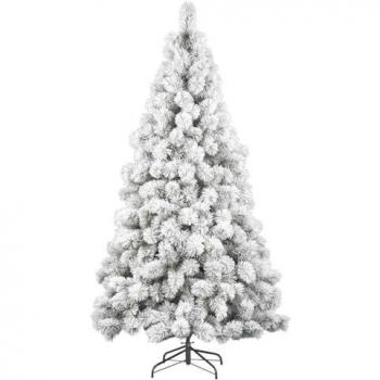 BAKAJI Flora Albero di Natale Innevato Des Alpes 180 cm – 312 rami