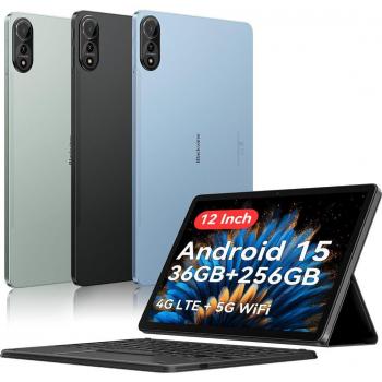 Mega 2 Pro 12‑inch Android PC – Unisoc T615 Processor, 8GB/12GB Memory, 256GB Storage, 9000mAh Power Bank, HD Streaming