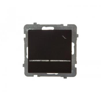 Interruttore e Pulsante Ospel ŁP-3RS/m/33, Nero