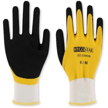 Wet Protect Polyesterhandschuhe M/8 gelb-schwarz