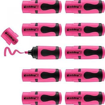 Edding 7 Mini Textmarker neonpink, 1-3 mm, 10 Stück