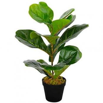 45 cm Artificial Fiddle Leaf Fig with Decorative Pot