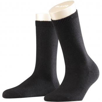 Falke Cosy Wool and Cashmere Socks Ladies Black Size 5.5-8