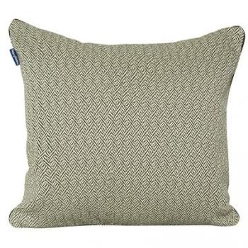 Funda de Cojín Decorativo Herringbone 60x40 cm Verde Oliva