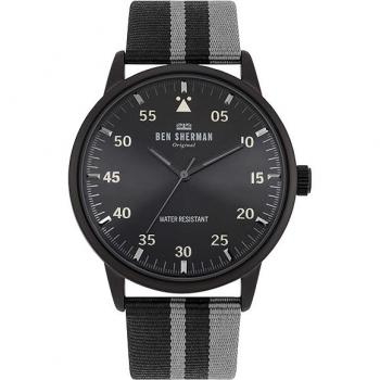 Reloj Masculino Ben Sherman 43 mm Correa de Cuero Sintético