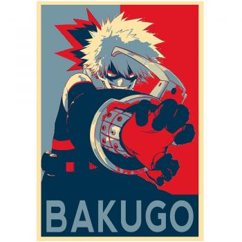 My Hero Academia Propaganda Poster Bakugo