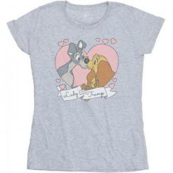 Camiseta Femenina XL Blanca Lady And The Tramp