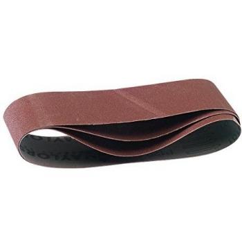 Draper 100 Grit Sanding Belts 533mm x 75mm Aluminium Oxide Pack of 3