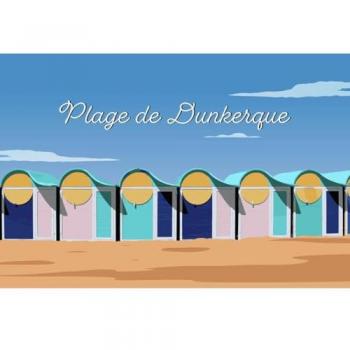 Art Décoratif Plage Dunkerque 45x65 cm CEANOTHE