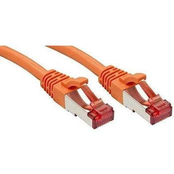Câble patch CAT 6 S/FTP LINDY 47814 15 m orange avec cliquet d’encastrement