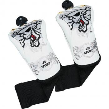 Protector de Cabeza para Híbrido de Golf 2pcs PU Cuero con Motivo de Cráneo