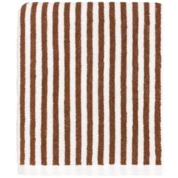 Yard Pecan Striped Cotton Towel