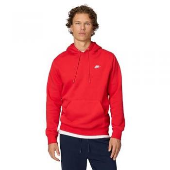 Felpa Uomo Fleece Nike Rosso con Cappuccio – Foot Locker