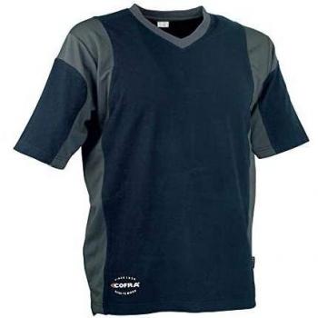 Camiseta Cofra Java Azul Marino / Gris Oscuro Talla L