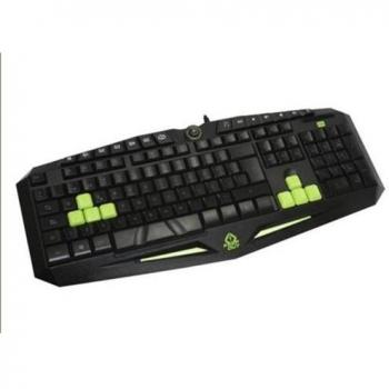 Kepp Out F85 Teclado Gaming LED Negro y Verde con Retroiluminación USB