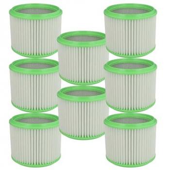 Lavamatic TI 8-Pack Cartridge Filter – Green & White, VHBW Standard