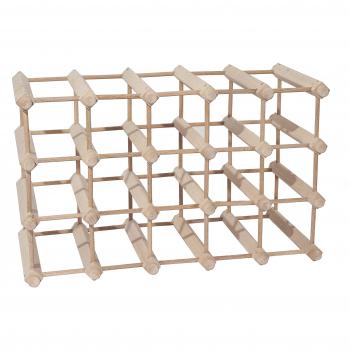Beechwood 20‑Capacity Bottle Rack