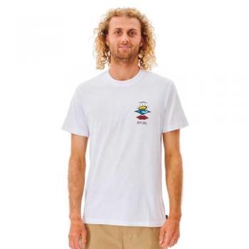 Rip Curl Search Icon T-Shirt weiß/gelb/blau XL