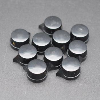 Boutons de pédale d'effets guitare 6.4mm noir