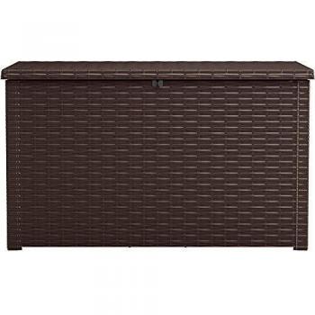 Coffre de rangement extérieur 850L marron 147 x 82 x 86 cm