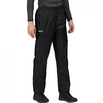 Regatta Herren Regenhose Pack-It, Schwarz, 48-50 EU (Herstellergröße: M)