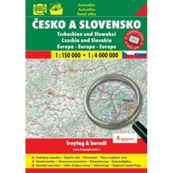 ÃÂesko + Slovensko autoatlas 1:150 000