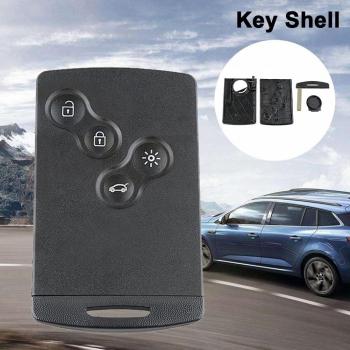 4-Button Key Shell for Renault Megane Car