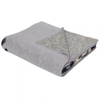 Plaid Motif Lion Gris Matta 130x170 cm