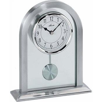 Pendelklocke Atlanta 3030 – Edelstahl‑Tischuhr im modernen Stil