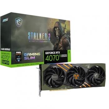 Carte Graphique MSI GeForce RTX 4070 Ti SUPER 16 Go Gaming Slim Édition Stalker 2