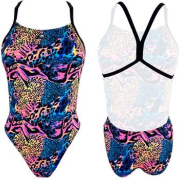 Bañador de natación mujer Turbo Energy Animal-Fluor