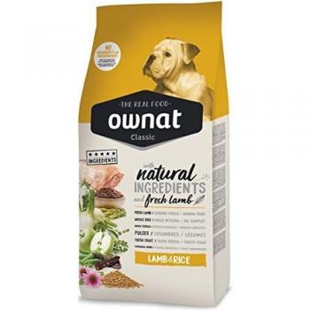 Ownat Pienso para Perros Adultos Cordero y Arroz 15 kg