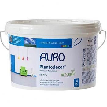 Auro Peinture Murale Innovante Plantodecor® Nouvelle Génération, 5 Litres, N°524