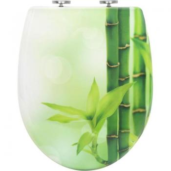 Copriwater universale “O” Soft Close, sedile in bambù ecologico